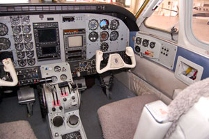 King Air cockpit